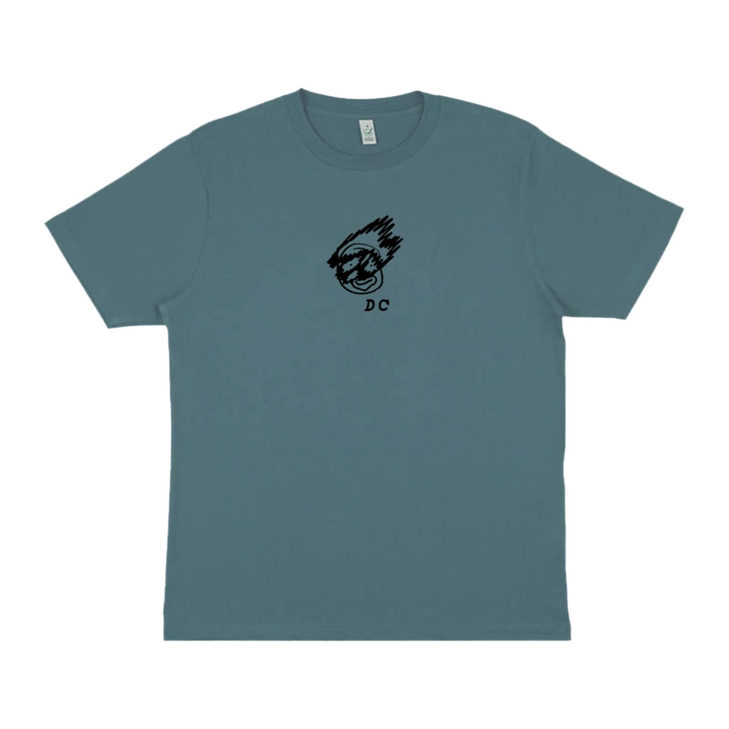 Blue Face Drawing Tee