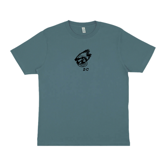 Blue Face Drawing Tee