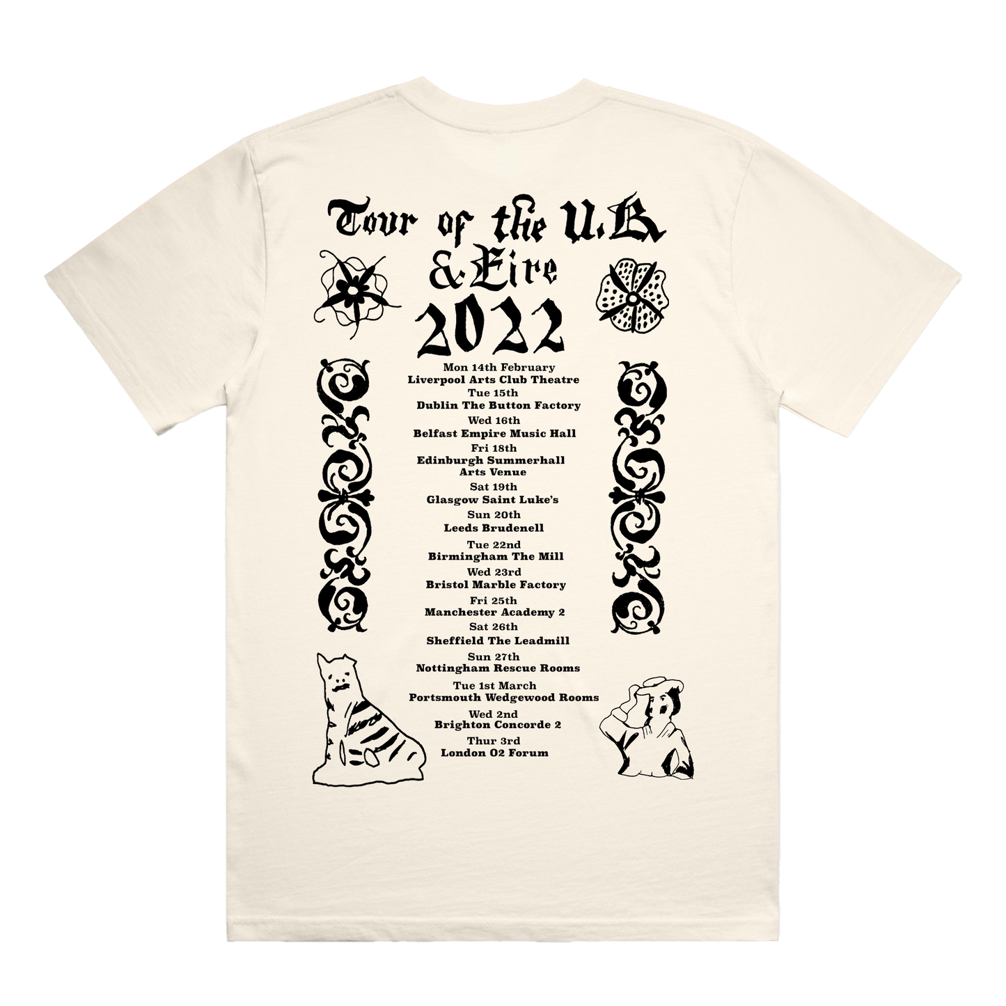 Feb 2022 UK Tour Tee Cream