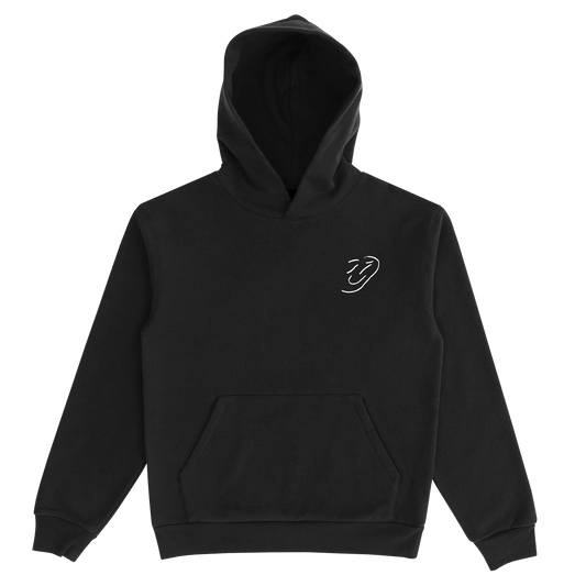 Front & Back Black Hoodie ROW