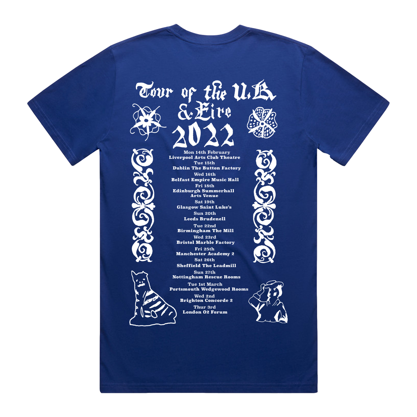 UK Tour 2022 Blue Tee